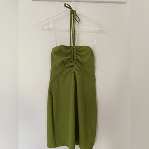 Wild Fable Olive Green Halter Dress